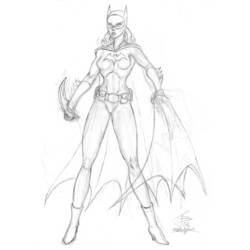 Dibujo para colorear: Batgirl (Superhéroes) #77745 - Dibujos para colorear