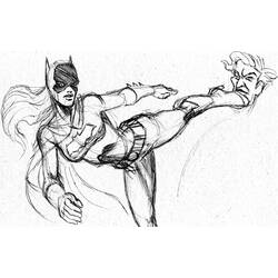 Dibujo para colorear: Batgirl (Superhéroes) #77747 - Dibujos para colorear