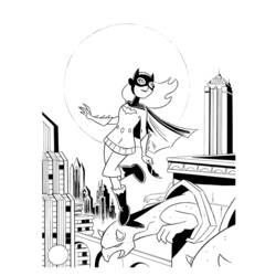 Dibujo para colorear: Batgirl (Superhéroes) #77801 - Dibujos para colorear