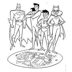 Dibujo para colorear: Batgirl (Superhéroes) #77856 - Dibujos para colorear