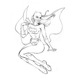 Dibujo para colorear: Batgirl (Superhéroes) #77875 - Dibujos para colorear