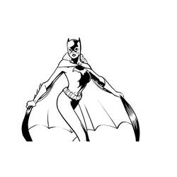 Dibujo para colorear: Batgirl (Superhéroes) #77909 - Dibujos para colorear