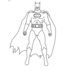 Dibujo para colorear: Batman (Superhéroes) #76838 - Dibujos para Colorear y Pintar