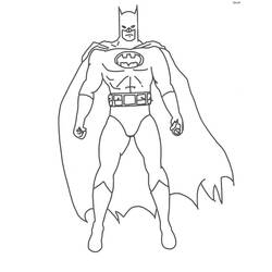Dibujo para colorear: Batman (Superhéroes) #76880 - Dibujos para Colorear y Pintar