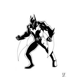Dibujo para colorear: Batman (Superhéroes) #76920 - Dibujos para Colorear y Pintar