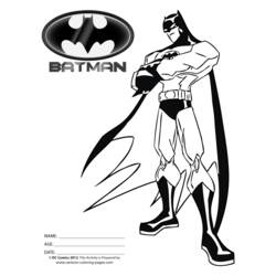 Dibujo para colorear: Batman (Superhéroes) #76922 - Dibujos para Colorear y Pintar