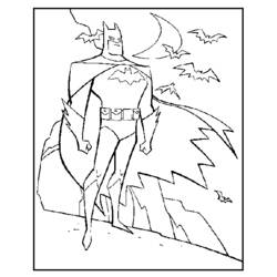 Dibujo para colorear: Batman (Superhéroes) #76961 - Dibujos para Colorear e Imprimir Gratis