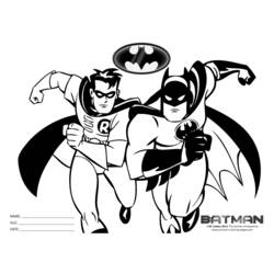 Dibujo para colorear: Batman (Superhéroes) #76988 - Dibujos para Colorear y Pintar