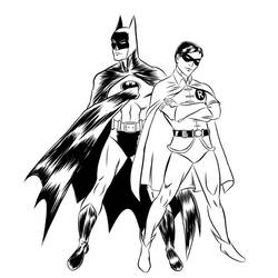 Dibujo para colorear: Batman (Superhéroes) #76993 - Dibujos para Colorear y Pintar
