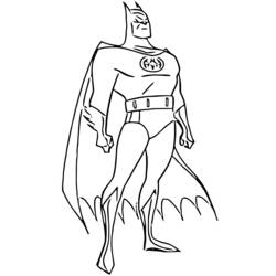 Dibujo para colorear: Batman (Superhéroes) #77000 - Dibujos para Colorear y Pintar