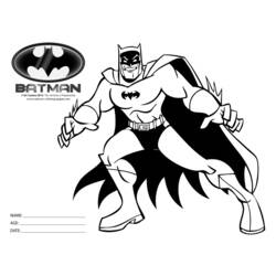 Dibujo para colorear: Batman (Superhéroes) #77138 - Dibujos para Colorear y Pintar