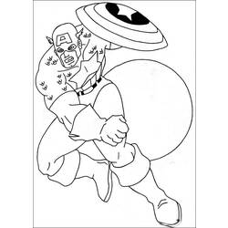 Dibujo para colorear: Captain America (Superhéroes) #76580 - Dibujos para Colorear e Imprimir Gratis