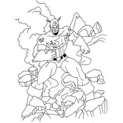 Dibujo para colorear: Captain America (Superhéroes) #76763 - Dibujos para Colorear e Imprimir Gratis