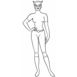 Dibujo para colorear: Catwoman (Superhéroes) #78046 - Dibujos para colorear