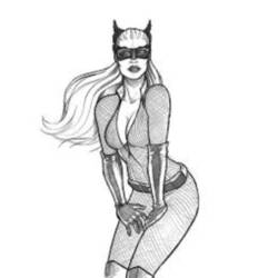 Dibujo para colorear: Catwoman (Superhéroes) #78066 - Dibujos para colorear
