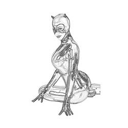 Dibujo para colorear: Catwoman (Superhéroes) #78096 - Dibujos para colorear