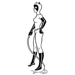 Dibujo para colorear: Catwoman (Superhéroes) #78100 - Dibujos para colorear