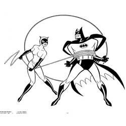 Dibujo para colorear: Catwoman (Superhéroes) #78102 - Dibujos para colorear