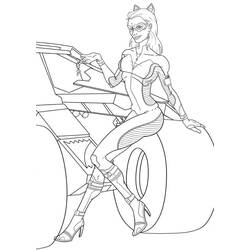 Dibujo para colorear: Catwoman (Superhéroes) #78116 - Dibujos para colorear