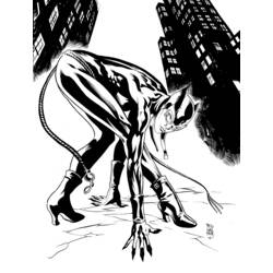 Dibujo para colorear: Catwoman (Superhéroes) #78131 - Dibujos para colorear