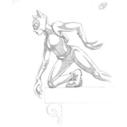 Dibujo para colorear: Catwoman (Superhéroes) #78184 - Dibujos para colorear
