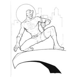 Dibujo para colorear: Daredevil (Superhéroes) #78213 - Dibujos para colorear