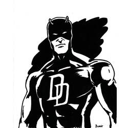 Dibujo para colorear: Daredevil (Superhéroes) #78227 - Dibujos para colorear
