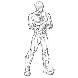 Dibujo para colorear: DC Comics Super Heroes (Superhéroes) #80163 - Dibujos para colorear