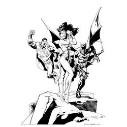 Dibujo para colorear: DC Comics Super Heroes (Superhéroes) #80257 - Dibujos para Colorear e Imprimir Gratis