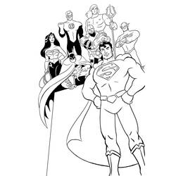 Dibujo para colorear: DC Comics Super Heroes (Superhéroes) #80394 - Dibujos para colorear