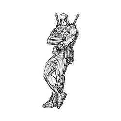 Dibujo para colorear: Deadpool (Superhéroes) #82894 - Dibujos para colorear