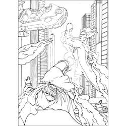 Dibujo para colorear: Fantastic Four (Superhéroes) #76337 - Dibujos para Colorear e Imprimir Gratis