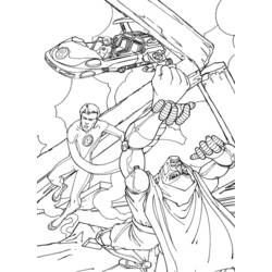Dibujo para colorear: Fantastic Four (Superhéroes) #76368 - Dibujos para colorear