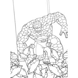 Dibujo para colorear: Fantastic Four (Superhéroes) #76381 - Dibujos para colorear