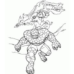 Dibujo para colorear: Fantastic Four (Superhéroes) #76391 - Dibujos para Colorear e Imprimir Gratis