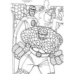 Dibujo para colorear: Fantastic Four (Superhéroes) #76401 - Dibujos para colorear