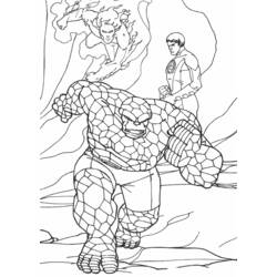 Dibujo para colorear: Fantastic Four (Superhéroes) #76440 - Dibujos para colorear