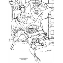 Dibujo para colorear: Fantastic Four (Superhéroes) #76446 - Dibujos para Colorear e Imprimir Gratis