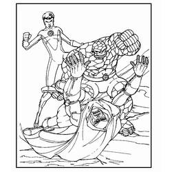 Dibujo para colorear: Fantastic Four (Superhéroes) #76505 - Dibujos para colorear