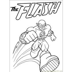 Dibujo para colorear: Flash (Superhéroes) #83349 - Dibujos para colorear