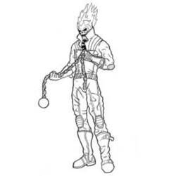 Dibujo para colorear: Ghost Rider (Superhéroes) #82024 - Dibujos para colorear