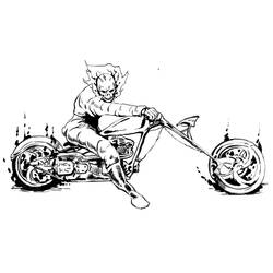Dibujo para colorear: Ghost Rider (Superhéroes) #82032 - Dibujos para colorear