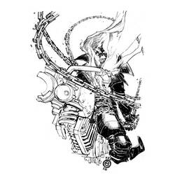 Dibujo para colorear: Ghost Rider (Superhéroes) #82093 - Dibujos para colorear