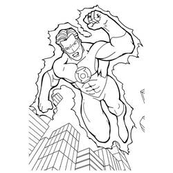 Dibujo para colorear: Green Lantern (Superhéroes) #81302 - Dibujos para colorear