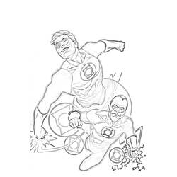 Dibujo para colorear: Green Lantern (Superhéroes) #81319 - Dibujos para Colorear e Imprimir Gratis