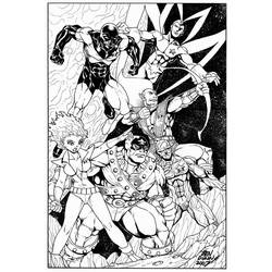 Dibujo para colorear: Guardians of the Galaxy (Superhéroes) #82439 - Dibujos para colorear