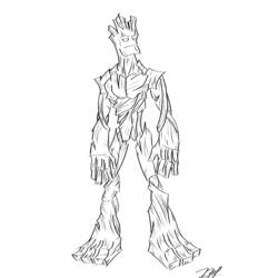 Dibujo para colorear: Guardians of the Galaxy (Superhéroes) #82457 - Dibujos para colorear