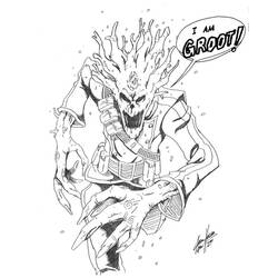 Dibujo para colorear: Guardians of the Galaxy (Superhéroes) #82462 - Dibujos para colorear