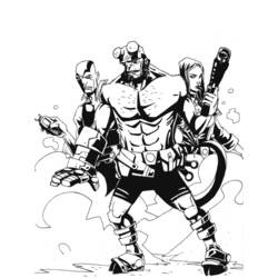 Dibujo para colorear: Hellboy (Superhéroes) #78488 - Dibujos para colorear