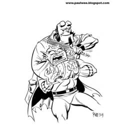Dibujo para colorear: Hellboy (Superhéroes) #78618 - Dibujos para colorear